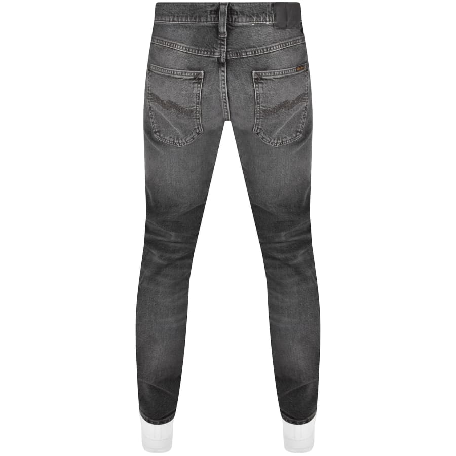 Nudie Jeans Lean Dean Mid Wash Slim Jeans Grey